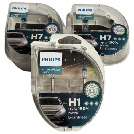 Philips X-tremeVision Pro150 H7 +150%, set of 2 Bulbs