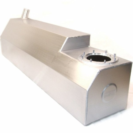 High capacity anti-surge alloy fuel tank